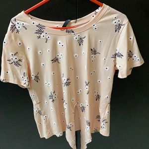 Tie up flower Top
